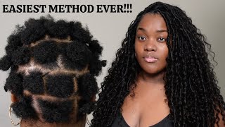 EASIEST CROCHET METHOD EVER Beginner Friendly Boho Locs by Eayon Hair  Black girl hairstyles [upl. by Hornstein]