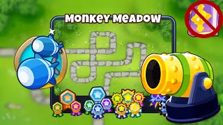 Monkey Meadow Double HP Moabs Guide  No Monkey Knowledge  BTD 6 2023 Updated 4K [upl. by Reaht]