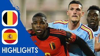 Belgium vs Spain  Highlights  U21 Euro Qualification 21112023 [upl. by Nagud]