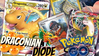 Dragonite VSTAR Deck Profile 🌩️🐉 W Boltund VMAX amp Adventurers Discovery Pokemon GO PTCGO [upl. by Kwei]