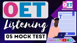 OET Listening Mock Test 05 All profession2023 [upl. by Owain]