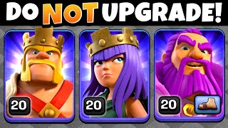 Proof Heroes are NOT Worth Upgrading Clash of Clans [upl. by Kylah]