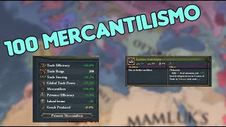 CÓMO CONSEGUIR 100 DE MERCANTILISMO EN 1444 EUROPA UNIVERSALIS IV 134  EU4 [upl. by Emee]