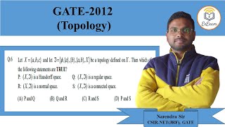 Question No 6  Topology  Gate2012MAMathematics [upl. by Hussey]