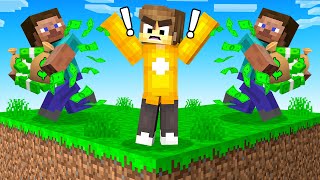 My VIEWERS Stole All My MONEY In Minecraft Sky Block [upl. by Aicala519]