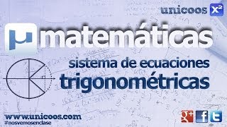 Sistema de ecuaciones trigonometricas 01 BACHILLERATO matematicas [upl. by Anomahs38]