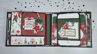 Tutorial1 mini album scrap quotChristmas Marketquot le pagine cartadazucchero scrapbooking tutorial [upl. by Egiedan]