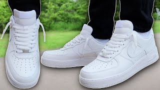 How To Lace Nike Air Force 1s Loosely BEST WAY [upl. by Sualocin]