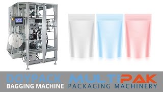 DoyPack StandUp Pouch Filling and Sealing Machine Multipak Packing Machinery [upl. by Bresee]