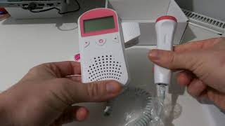 BabySeries  Listening to fetal heart beat at home  Baby Doppler Heart Monitor [upl. by Nirahs542]