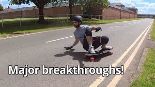 Learning to Longboard Slide  Day 7  Major Breakthroughs [upl. by Ayatan336]