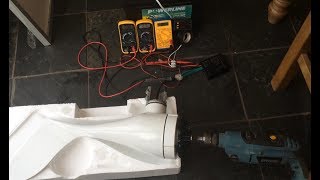 300w 24V Lowenergie wind turbine bench test output verification [upl. by Kalila]