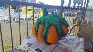 Halloween DIY Pompoen van purschuim 🎃 [upl. by Borries56]