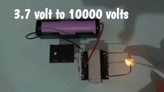 37 Volt to 10000 Volt Booster  Very high voltage ⚡ Circuit [upl. by Cone885]