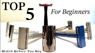 TOP 5 SAFETY RAZORS For Beginners [upl. by Bradshaw630]