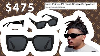 Discover Luxury Louis Vuitton Clash Square Sunglasses Review  BlackGold Z1579W louisvuitton [upl. by Delinda]