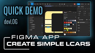 Demo Create a simple LCARS using Figma  devLog 2024 January 25 [upl. by Ioves514]