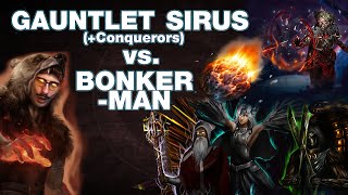 CRAZY GAUNTLET BOSS SIRUS Awakener  Bleed Bonk Chieftain 325 HCSSF Runic Strife Gauntlet [upl. by Joletta]