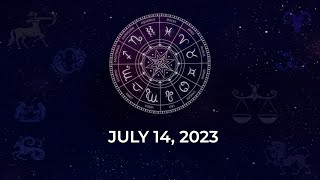 Horoscope today July 14 2023 Here are the astrological predictions for your zodiac signs [upl. by Ahsikrats780]