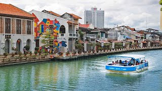 HD Melaka River Cruise in Malacca City Malaysia 🇲🇾 Historic City Tour Vlog amp Travel Guide 🎧 [upl. by Osner]