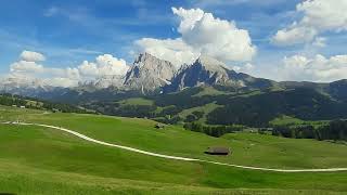 Hiking at Seiser Alm Dolomites Italy [upl. by Lledniw680]