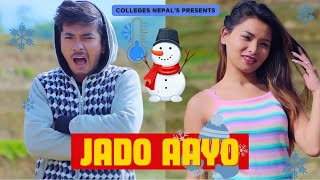 Jaado Aayo  जाडो आयो  Jibesh Gurung  Aajkal Ko Love  November 2023  Colleges Nepal [upl. by Ahseki673]