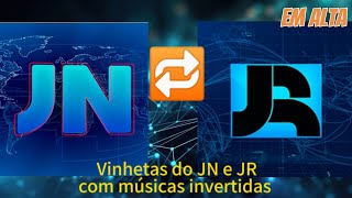 Vinhetas do Jornal Nacional e Jornal da Record com as músicas invertidas 🔁 [upl. by David]