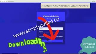 Script Sports Betting Website Source Code with Admin Panel [upl. by Nnalorac]