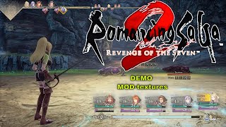 Romancing Saga 2 Revenge of the Seven  Nintendo Switch release  demo  MODtextures [upl. by Silvestro183]