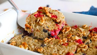 Baked Oatmeal with Berries [upl. by Ocer]