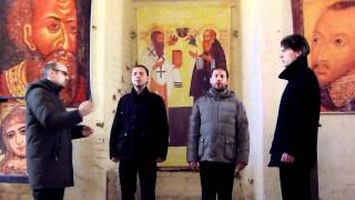 Russian Quartet Singing acapella Spasi ludi Twoja Hospodiquot [upl. by Haroldson]