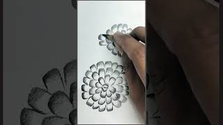 Unbelievable Pencil Blending Create a Stunning Flower Drawing with Ease shorts art blendingart [upl. by Compton]