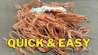 Learn How to Easily Strip Copper Wire By Hand [upl. by Eldridge]