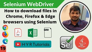 How to download files in Chrome Firefox amp Edge browsers using Selenium WebDriver [upl. by Ydollem5]