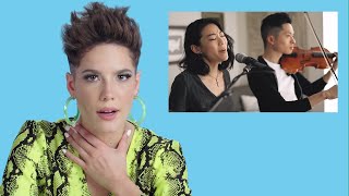 Halsey Watches Fan Covers on YouTube  Glamour [upl. by Boyse]