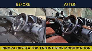 Innova Crysta Latest Interior Modification  Autorounders [upl. by Suolekcin24]