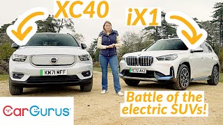 BMW iX1 vs Volvo XC40 Recharge Battle of the small prestige electric SUVs [upl. by Viradis820]