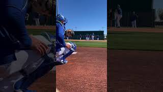 POV Catching a Major League Bullpen mlb springtraining baseballpitcher bullpen asmr [upl. by Meeks38]