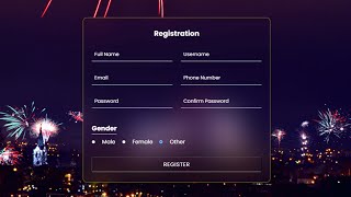 How To Make A Registration form Using HTML amp CSS CSS Tutorial [upl. by Atsok813]