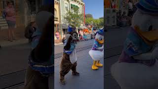 Sorcerer Mickey during Magic Happen 🥁 disney disneyland disneyparade [upl. by Jerold990]