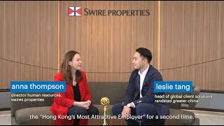 Swire Properties  Interview with 2022 Hong Kongs Most Attractive Employer Randstad Hong Kong [upl. by Rehtae]