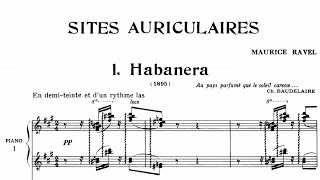 Ravel Sites auricularies I Habanera  Robert Casadesus and Gaby Casadesus [upl. by Fortier]