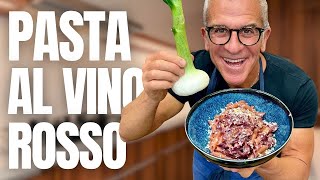 PASTA UBRIACA AL VINO ROSSO e CIPOLLE  Così Facile e Così BUONA Ricetta di Chef Max Mariola [upl. by Romain650]