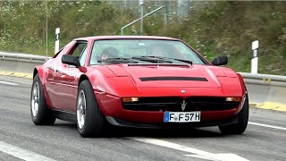 Classic Cars amp Oldtimer at the NürburgringFerrari 275 GTS Kurtis Kraft Maserati Merak De Tomaso [upl. by Kakalina]