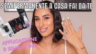 SEMIPERMANENTE FAI DA TE A CASA  RIMOZIONE  RECENSIONE SMALTI SEMIPERMANENTI ASTRA NAILS 💅🏼 [upl. by Eatnad]