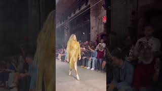 Winnie Harlow majestically walking for Laquan smith ss25 shorts winnieharlow model fashionshow [upl. by Rudolf201]