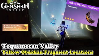 Genshin Impact Yellow Obsidian Fragment Locations Yellow Obsidian Ring [upl. by Asor618]