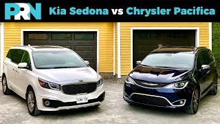 Ultimate Minivan Showdown  2018 Kia Sedona SXL vs 2018 Chrysler Pacifica Limited [upl. by Lyrrehs]