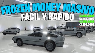 ¡NUEVO FROZEN MONEY MASIVO SOLO SIN AYUDA PLACAS LIMPIAS EN GTA V ONLINE  TODO GRATIS GTA 5 DLC [upl. by Merril]