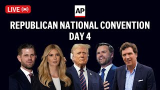 RNC LIVE Trump gives speech on Day 4 at Republican National Convention [upl. by Airreis335]